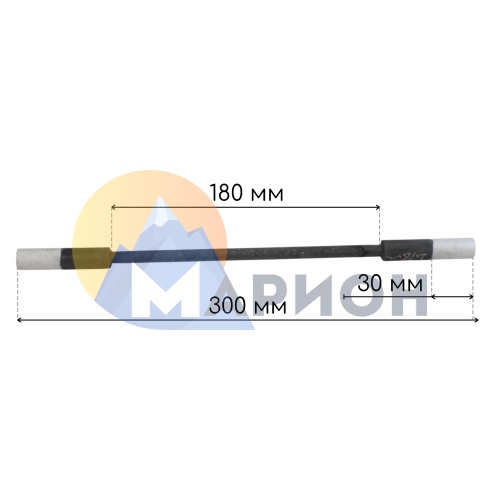 Карбидкремниевый электронагреватель КЭНАПС (DB) 8-14/180/60 2.2 Ом